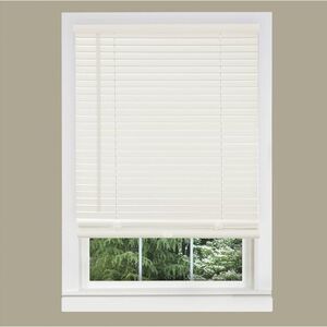 Cordless 1" Light Filtering Mini Blind, 34" Wide x 64" Long, Alabaster